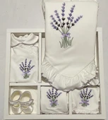 Eda Baby Lavanta Desenli 10'lu Set Hastane Çıkışı EDA.BYZ.5457 - 2
