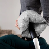 BabyJem Çok Fonk.Baş Destekli Emzirme Minderi 737 Gri Çiçek - 4