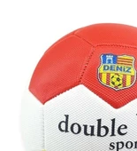 Futbol Topu Dikişli 420 gr No:5 - FB-660-SARI-KIRMIZI - 2