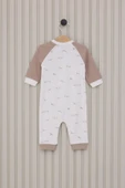 U.S.Polo Erkek Bebek Uzun Kol Patiksiz Tulum USB2020 Krem - 3