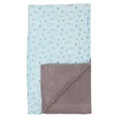 Bebitof Baykuş Desenli Battaniye 95072 Mavi - 1