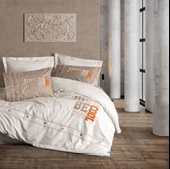 Cotton Box Mood Nakışlı Ranforce Nevresim Takımı Tek Kişilik Cool Kahve - 1