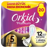 Orkid Ultra Platinum Gece Ekstre Plus Ped 20'Li - 1