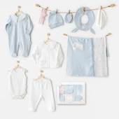 Andywawa AC25651 Cuddly Bunny Bear 10'Lu Hastane Çıkışı Pink Blue - 1