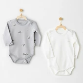 Andywawa AC26036 Keep Smiling 2'li Badi Grey - 1