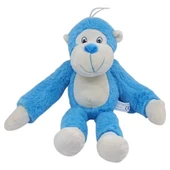 Peluş Maymun 40 cm - Yumuşak Peluş - G5501 - Mavi - 1