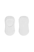 Bistyle 2'Li Penye Babet Silikonlu Basic Çorap 30104 Beyaz Beyaz - 4