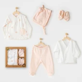 Andywawa AC24340 Hiding Rabbits 5 Parça Hastane Çıkışı Salmon - 1