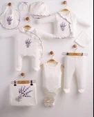 Eda Baby Lavanta Desenli 10'lu Set Hastane Çıkışı EDA.BYZ.5457 - 1