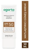 Agarta Doğal Güneş Kremi Yağlı Karma Ciltler İçin Matlaştırıcı 50 SPF 50 ml - 1