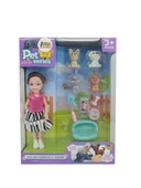 Pet Shop - Bebekli Köpek Bakım Seti - 7722-3 - Esmer - 1