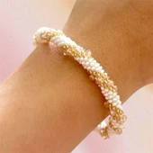 Pofuduk El İşçiliği Kristal Kadın Bileklik Sarmal BLKS2 thumbnail 2