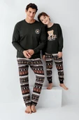 Arnetta Erkek Çocuk Aile Bear My Little Friend %100 Pamuklu 4 Mevsim Uzun Kollu Pijama Takım - 2