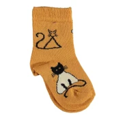 Bibaby Biorganic New Cats Yaş Soket Çorap 68424 Hardal - 1