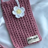 Pofuduk Hanmade Telefon Çantası PPB2 Gül Kurusu thumbnail 4