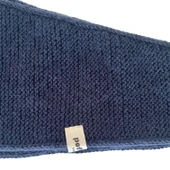 Pofuduk Sophie Örgü Eşarp Fular Şal PFDKF1 Lacivert thumbnail 4