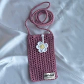 Pofuduk Hanmade Telefon Çantası PPB2 Gül Kurusu thumbnail 3