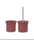 OiOi Ham+Hüp Pipetli Silikon Bardak Seti Velvet Rose / Powder Grey - 1