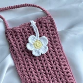 Pofuduk Hanmade Telefon Çantası PPB2 Gül Kurusu thumbnail 5