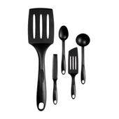 Tefal Simplissima 5 Parça Siyah Servis Seti - 1