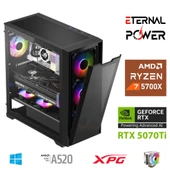 ETERNAL POWER RYZEN 7 5700X 32G DDR4 1TB M.2 RTX5070Ti A520 M750W thumbnail 1