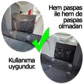 Togg T10F Konsol Arası Organizer Çanta Fileli Eşya Koyma Kutusu Bod Siyah - 4