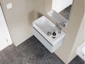 Turkuaz Sharp Etajer Uyumlu Lavabo 50*25 cm (Sağdan Batarya Delikli) thumbnail 2