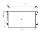 RADYATÖR CADDY 3-GOLF 5-PASSAT-A3-ALTEA-TOLEDO 3-OCTAVIA 1.9TDI AC KLİMASIZ MEK BRAZING 650X388X 22 1K0121253AA 1K0121253H 1K0121253BB thumbnail 1