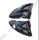 HSGL Motosiklet Depo Yan Pandizot (Bıyık) Siyah  YBR – CG Uyumlu Dayanıklı ve Şık Yan Kaplama Seti - 1