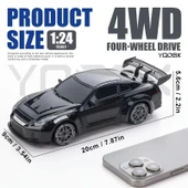 Nissan Siyah GTR 1:24 Drift 4X4 Şarjlı RC Uzaktan Kumandalı 20 Km/s Hızında Hediyelik Oyuncak - 2