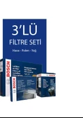 BOSCH Fiat Linea 1.3 Dizel Filtre Bakım Seti EURO 4 (2007-2017) 3 Lü thumbnail 1