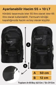 Lacheln Ortopedik Konfor Modeli Büyük Boy Çok Gözlü Seyahat Spor Dağcı Kamp Bölmeli Outdoor Sırt Çantası thumbnail 2