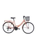 Bisan Lotus 26 V Fren 21 Vites 26 Jant Kadın Şehir Bisikleti Mercan Beyaz 44 Kadro thumbnail 1