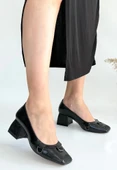 Cande Siyah Rugan Topuklu Ayakkabı thumbnail 3