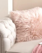 English Home Jade Pelüş Kırlent Kılıfı Pudra thumbnail 2