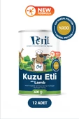 Petipure Kuzu Etli Yaş Konserve Yetişkin Köpek Maması, Jöle İçinde Parça Etli, 400 gr x 12 Adet - 1