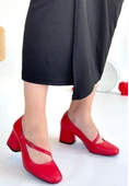 Kier Kırmızı Cilt Topuklu Ayakkabı thumbnail 1