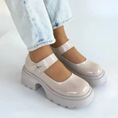 Siyat Bej Rugan Dolgu Topuk Oxford Ayakkabı thumbnail 4