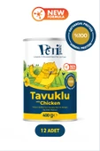Petipure Tavuklu Yaş Konserve Yetişkin Kedi Maması, Jöle İçinde Parça Etli, 400 gr x 12 Adet - 1