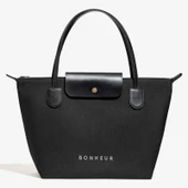BONHEUR N 7 Kanvas Çanta- Iconıc Black thumbnail 1