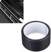 Kapı Eşiği Tampon Bagaj Koruma Folyosu Karbon Folyo 5cmx5m Siyah - 3