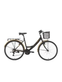 Bisan Lotus 24 V Fren 21 Vites 24 Jant Kadın Şehir Bisikleti Mat Siyah Gold 34 Kadro thumbnail 1