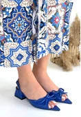 Lotta Mavi Cilt Topuklu Ayakkabı thumbnail 3