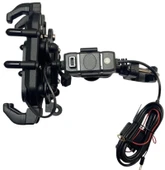 NERO - ( ŞARJLI W-707 ) GİDON BAĞLANTILI TELEFON TUTUCU (TİTREŞİM MODÜLLÜ) thumbnail 2