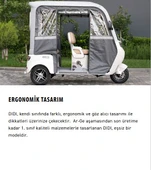 Kuba Dıdı Elektrikli Moped Gri - 2