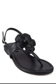 Stato Çiçek Detaylı Kadın Sandalet Siyah thumbnail 5