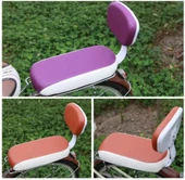 Bisiklet Arka Çocuk Koltuğu Sırt Dayamalı (Basamaklı - Gidonlu) Bagaj Koltuğu Kahverengi thumbnail 2