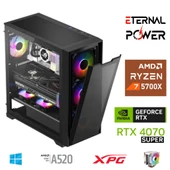 ETERNAL POWER RYZEN 7 5700X 32G DDR4 1TB M.2 RTX4070 Super A520 M750W thumbnail 1