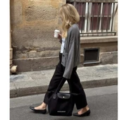 BONHEUR N 7 Kanvas Çanta- Iconıc Black thumbnail 2