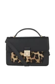 Kadın Omuz Çantası Boxy Leopard Satchel thumbnail 3